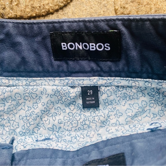 Bonobos Navy Blue 9-inch Slim Fit Stretch Washed Chino Shorts Size 29 - Picture 5 of 8